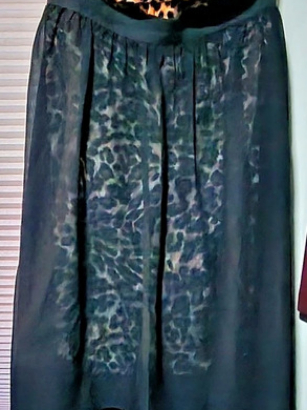 Mystic Leopard Print Maxi Dress Size Large Like New